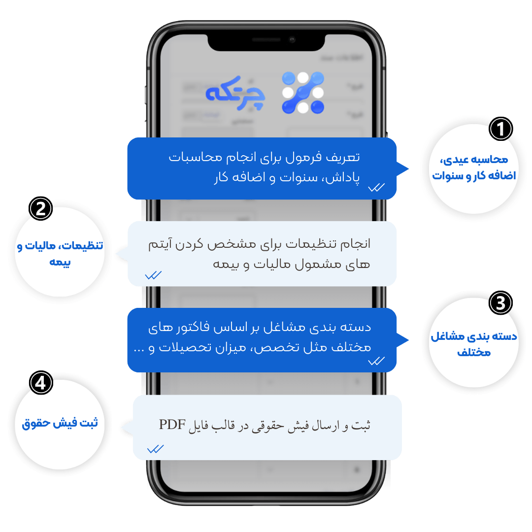 امکانات نرم افزار حقوق و دستمزد